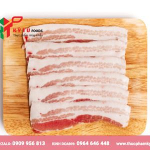 Ba chỉ heo không da nhập khẩu