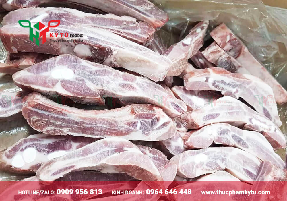 Sườn non heo cắt thanh - Thực phẩm Kỷ Tú