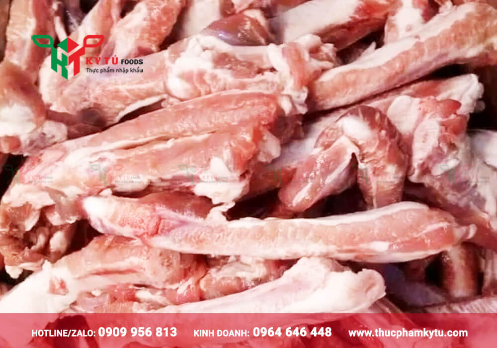 Sườn cọng heo đông lạnh giá sỉ - Thực phẩm Kỷ Tú